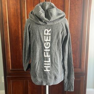 Tommy Hilfiger Sport Full-Zip Thermal Hoodie w/ Logo on Back & Thumbhole Sleeves